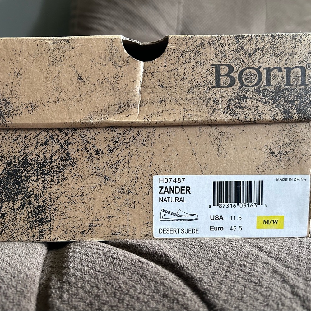 Born Zander Natural Desert Suede Footwear